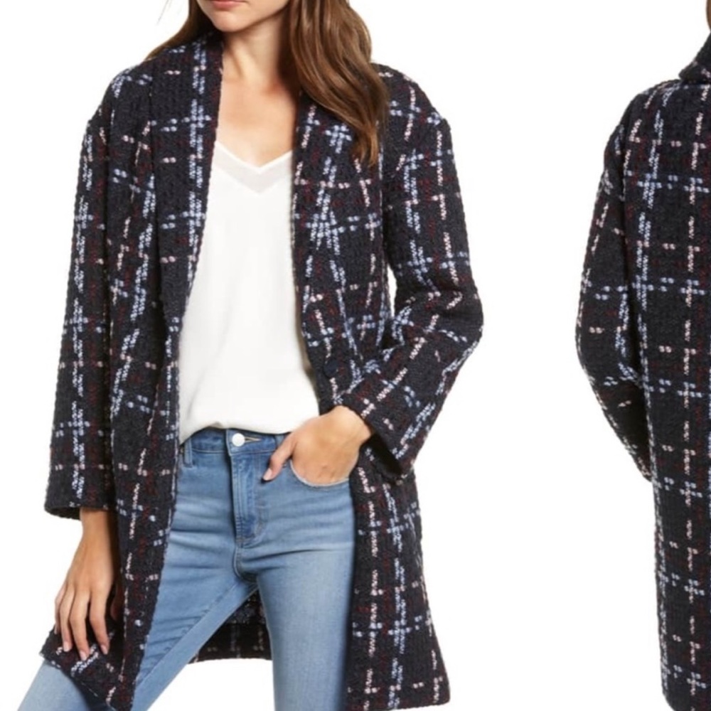 WAYF Valmont Plaid Tweed Jacket